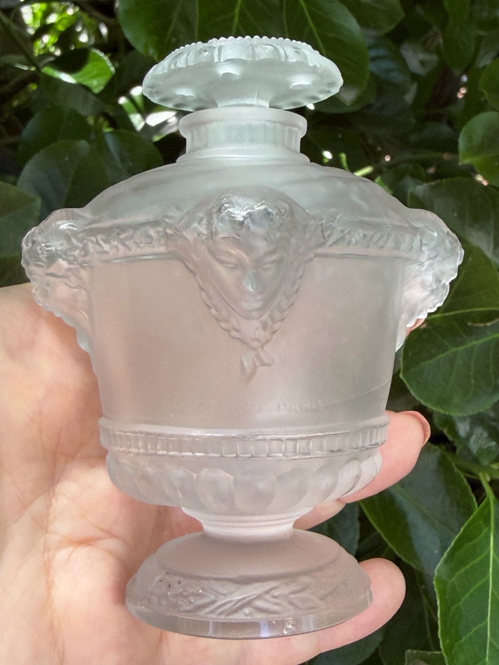ANTIQUE RENE LALIQUE GUERLAIN BOUQUET DE FAUNES 1922 CRYSTAL BOTTLE RARE NUMBERD